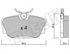 Задні колодки 2203460 METELLI