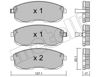 Колодки передні 2204040 METELLI