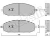 Колодки передні 2204070 METELLI