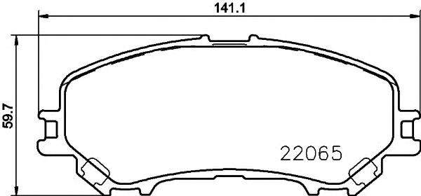 Гальмівні колодки, дискові 2206501