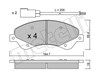 Колодки передні 2206790 METELLI