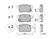 Задні колодки 2208680 METELLI