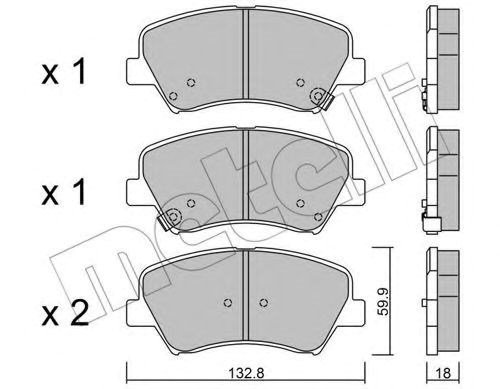 Тормозні колодки 2209440 METELLI