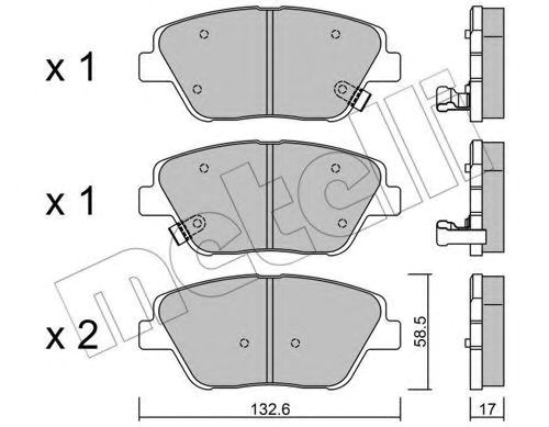 Дискові гальма 2209450 METELLI
