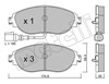 Колодки гальмівні передні, дискові 2209520 METELLI