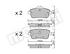 Задні колодки 2209683 METELLI