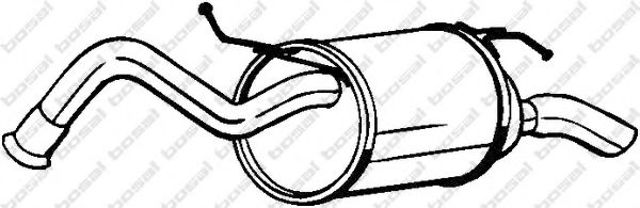 Глушник, задня частина 228053 BOSAL