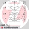 Гальмівні колодки 230631731 ZIMMERMANN