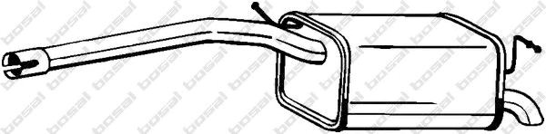 Глушилка задня 233059 BOSAL