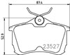 Комплект задніх колодок Хонда Аккорд 6