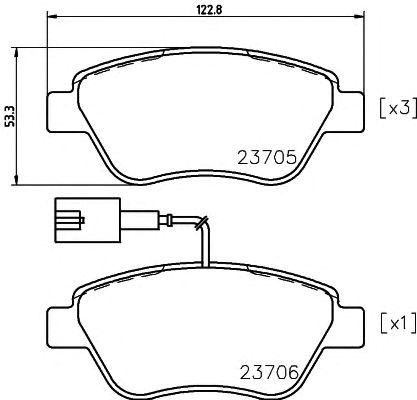 Колодки передні 2370502 TEXTAR