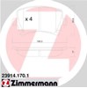Задні гальмівні колодки 239141701 ZIMMERMANN