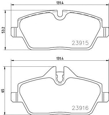 Передні гальмівні колодки 2391508 TEXTAR