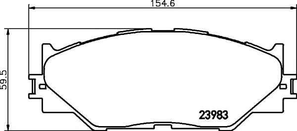 Гальмівні колодки 2398301 TEXTAR
