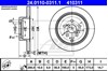 Диск гальмівний задній 24011003111 ATE