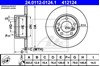 Диск гальмівний передній 24011201241 ATE