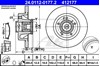 Диск заднього гальма 24011201772 ATE