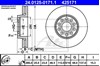 Диск гальмівний передній 24012501711 ATE