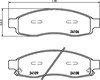 Колодки гальмівні дискові комплект Інфініті QX56