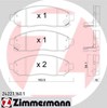 Колодки передні 242271601 ZIMMERMANN