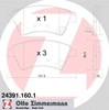 Колодки гальмівні дискові комплект 243911601 ZIMMERMANN