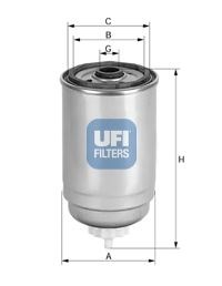 Фільтр тонкого очищення палива 2452600 UFI