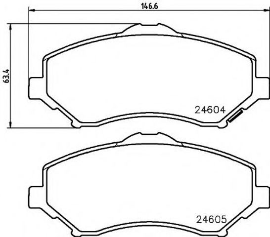 Тормозні колодки 2460401 TEXTAR