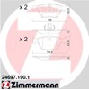 Колодки гальмівні дискові комплект 246971901 ZIMMERMANN