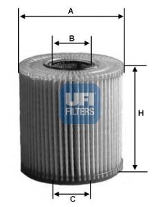 Фільтр масляний vag 2.5-3.2 tfsi, tsi, fsi 04-(вир-во ufi) 2508000
