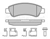 Колодки гальмівні задні, дискові 252446519 MEYLE