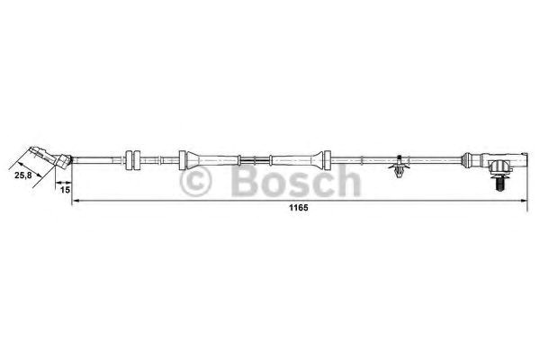 Bosch датчик частоти оберщ. колод. передн. nissan note, micra 02-. 265007537