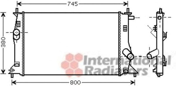 Радиатор охлождения mazda 5 (05-) (пр-во van wezel) 27002183