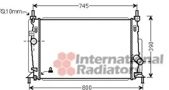 Радиатор охлаждения mazda 3 1.6/2.0/2.3 08- (пр-во van wezel) 27002237