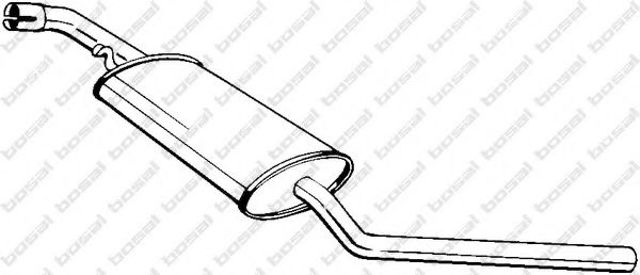Середній глушник 281475 BOSAL