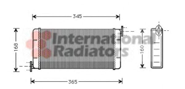 Радиатор отопителя mb w201(190) all 83-93 (van wezel) 30006109