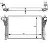 Радіатор интеркуллера Skoda SuperB