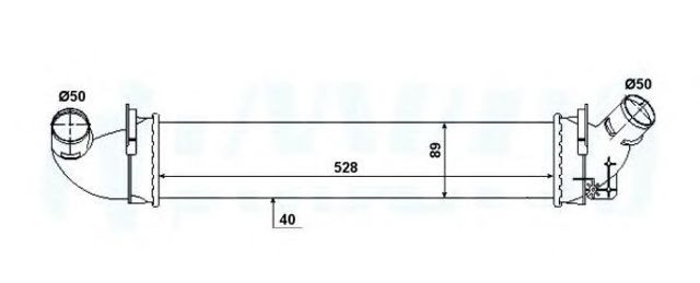 Охолоджувач наддувочного повітря 30380 NRF