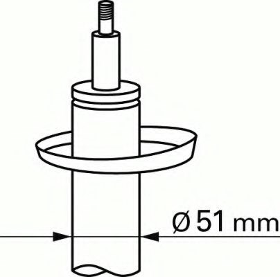 Стійка передня права 313673 SACHS