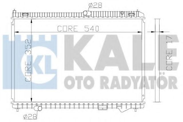 Радіатор водяний 341945 KALE