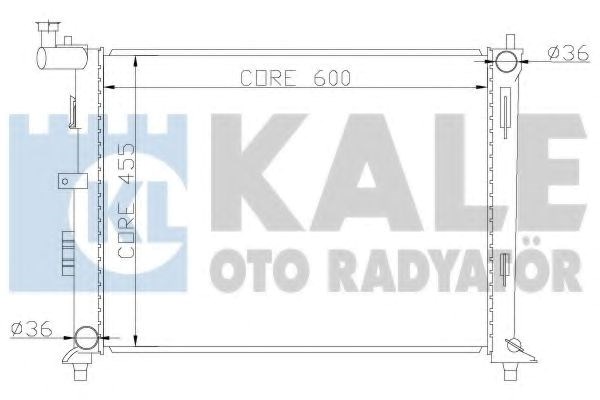 Kale hyundai радіатор охолодження i30, elantra, kia ceed 1.4/1.6 06- 341980