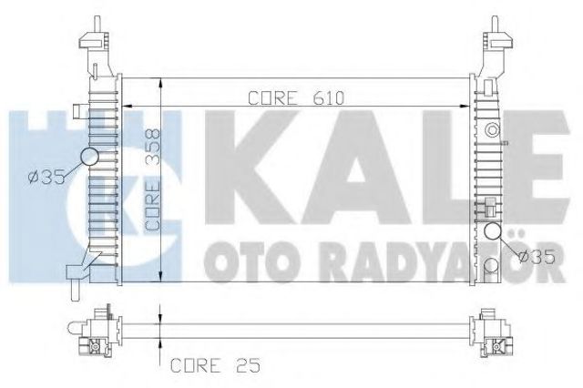 Підвіска радіатора 342065 KALE