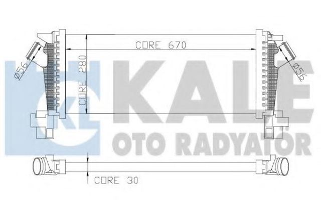 Охолоджувач наддувочного повітря Opel Zafira 100