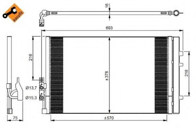 Конденсер 350036 NRF