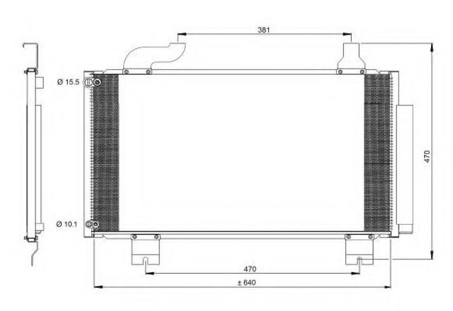 Конденсер 350097 NRF