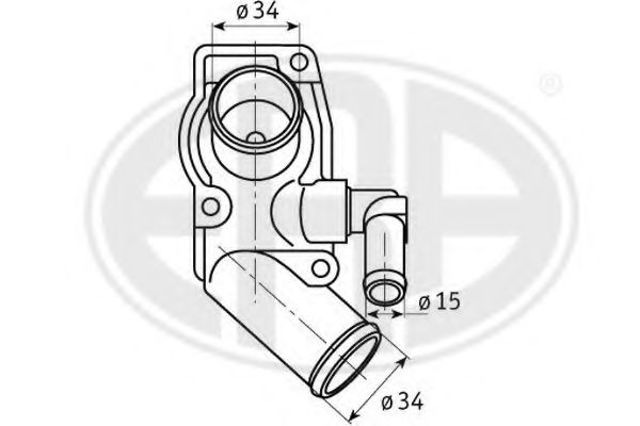 Кожух термостата 350131 ERA