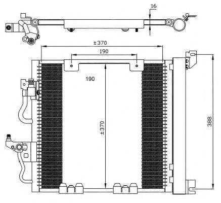 Радиатор кондиционера easy fit 35598