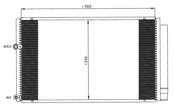 Конденсатор системи охолодження системи 35601 NRF