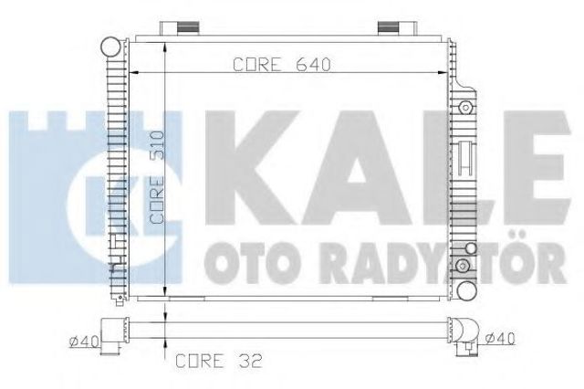 Радіатор 360500 KALE
