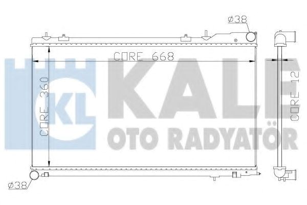 Kale subaru радіатор охолодження forester 2.0/2.5 02- 364900