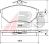 Передні гальмівні колодки 36790 ABS